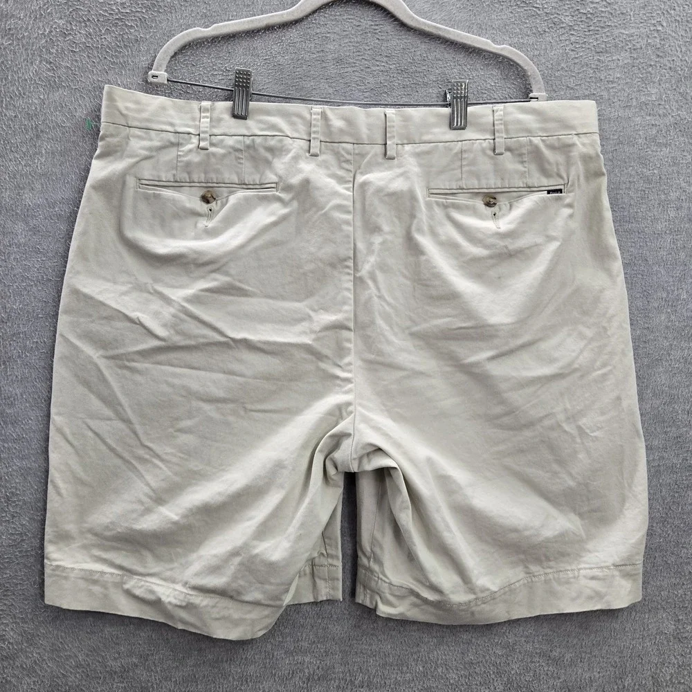 Polo Ralph Lauren Men‎ Shorts 40 Beige Classic Fit Button Logo Cotton Elastane